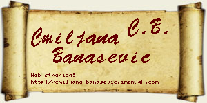 Cmiljana Banašević vizit kartica